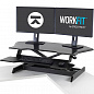 Платформа Ergotron 33-468-921 WorkFit Corner Standing Desk Converter, чёрная