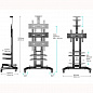 Стойка Onkron TS1552 (чёрная)